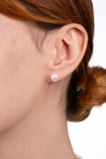 İnci Set – ST0103 8 MM Doğal Gerçek İnci Kolye, Bileklik ve Küpe Üçlü Set - Görsel 3