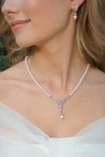 Gümüş ve Rose Altın Kaplama Gerçek Doğal İnci Set – ST0116