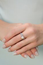 Gümüş ve Rose Altın Kaplama Gerçek Doğal İnci Set – ST0116 - Görsel 5