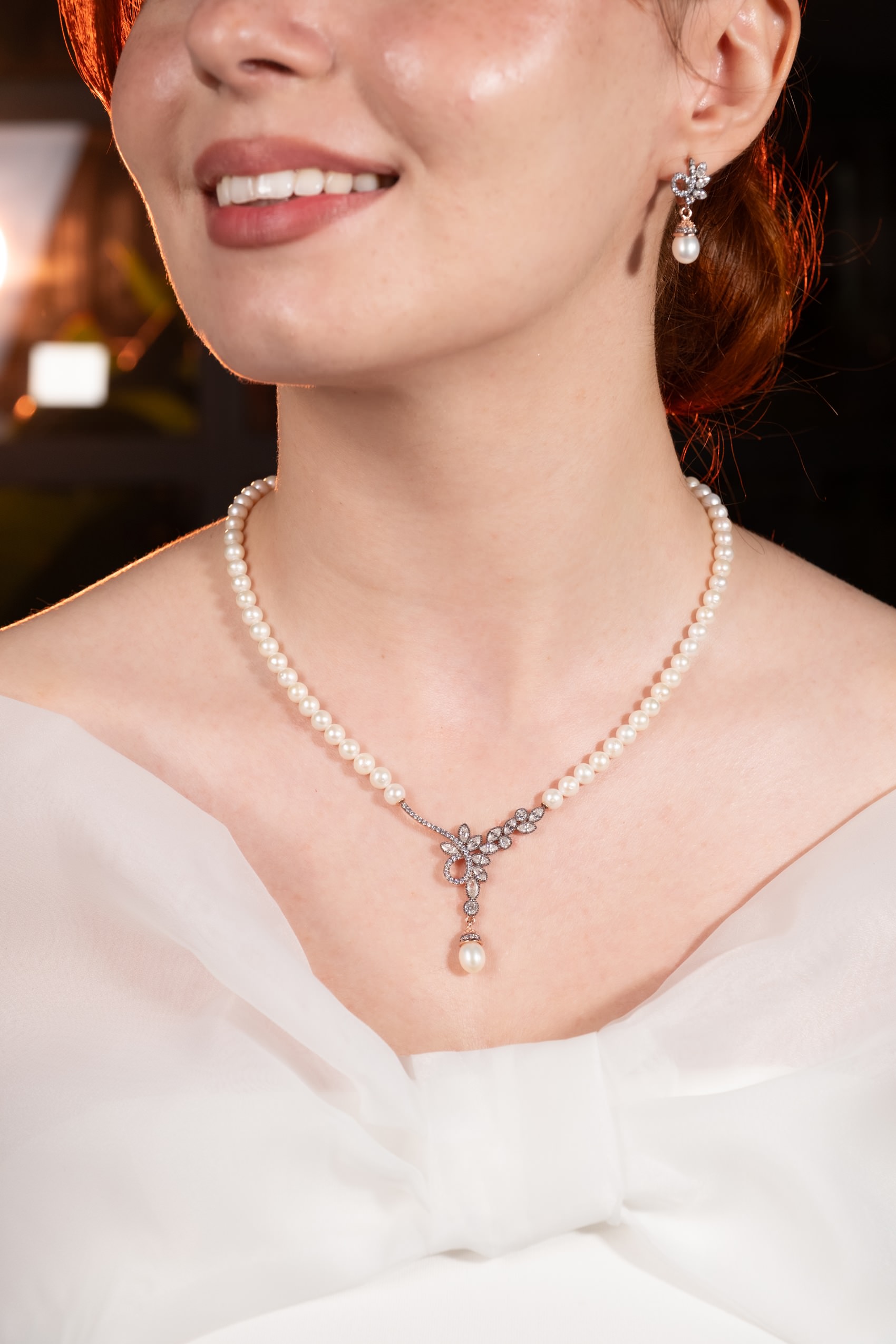DSCF5245-2 Gerçek Doğal Rose Renk İnci Set – ST0116 - Görsel 1