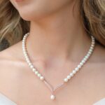 Gümüş ve Rose Altın Kaplama Gerçek Doğal İnci Set – ST093