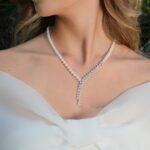 Gümüş ve Beyaz Altın Kaplama Gerçek Doğal İnci Set – ST058